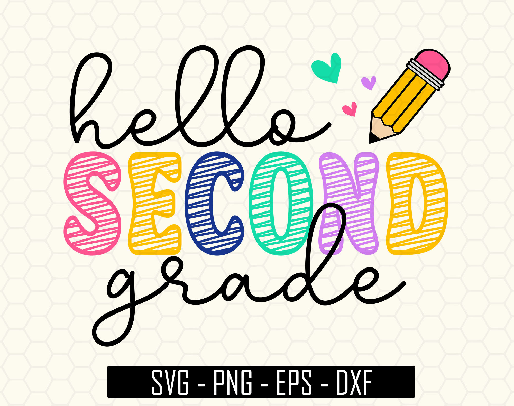 Back to School Hello Second Grade - Il Fullxfull.5151831729 Qm4j 