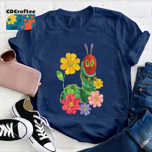 Flowers And The Very Hungry Caterpillar Teacher T-Shirt, Teacher Life Shirt, Kindergarten Shirt, Teacher Shirt, Gift For Teacher image 4