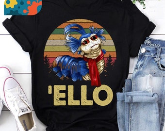 Ello Worm Labyrinth Vintage T-Shirt, Labyrinth Shirt, Funny Ello Worm Shirt, Labyrinth Ello Worm Shirt, Vintage Shirt