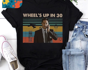 Wheels Up in 30 Vintage Shirt Criminal Lovers Minds Fan Movie T-Shirt, Spencer Reid Shirt, Criminal Minds Shirt, Vintage Shirt