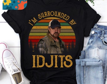 I’m Surrounded by Idjits Vintage T-Shirt, Supernatural Winchesters Shirt, Winchester Brothers Shirt, Idjits Shirt, Supernatural Shirt