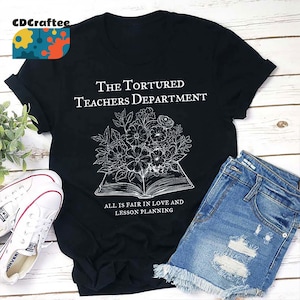 Camiseta do professor do departamento de professores torturados, camiseta da vida do professor, camiseta do jardim de infância, camiseta do professor, presente para o professor