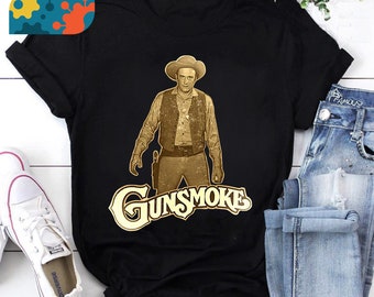 Koszulka Gunsmoke James Arnes Anime Cowboy, Koszulka Gunsmoke, Koszulka Gunsmoke Movies, Koszulka Cowboy, Koszulka Vintage