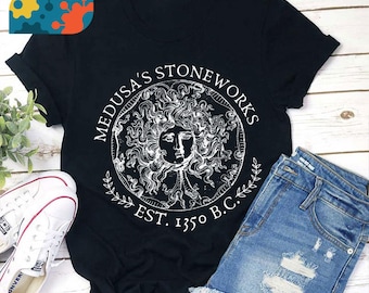 T-shirt enseignant en pierre de Medusa, chemise Medusa, chemise maternelle, chemise enseignant, cadeau pour enseignant
