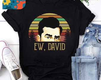 EW David Schitt's Creek You Just Fold It In Vintage Sunset T-Shirt, David Rose Shirt, EW David Shirt, Vintage Shirt