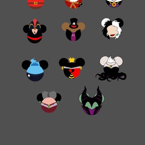 Villian Ear Bundle SVG+PNG