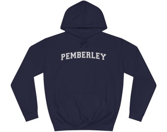 Pride and Prejudice Pemberley Literary Unisex College Hoodie