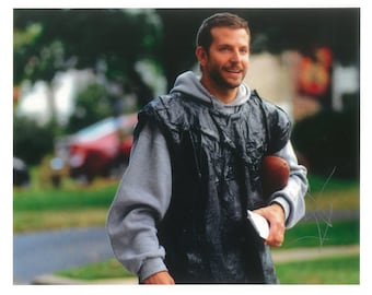 Podpisany BRADLEY COOPER Kolor 8" X 10" "Poradnik pozytywnego myślenia" Kadr reklamowy