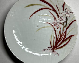 Pre-WWII  Made in Japan ASIAN CYMBIDIUM Saucer!