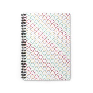 Colorful Patterned Spiral Notebook, Ruled Line Notebook, Journal, School Supplies, Gift for Students, Art Lovers, Note-taking