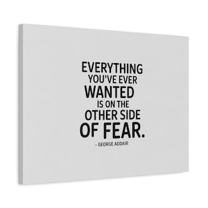 Inspirational Motivational Wall Art Canvas, Quote Decor, Home Office Decoration, Meaningful Gift, Positive Reminder