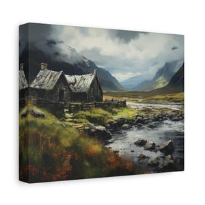 Canvas Print, Irish Countryside Oil Painting Print, Home Decor, Gift for Art Lover, Wall Hanging Decor, Gift for him