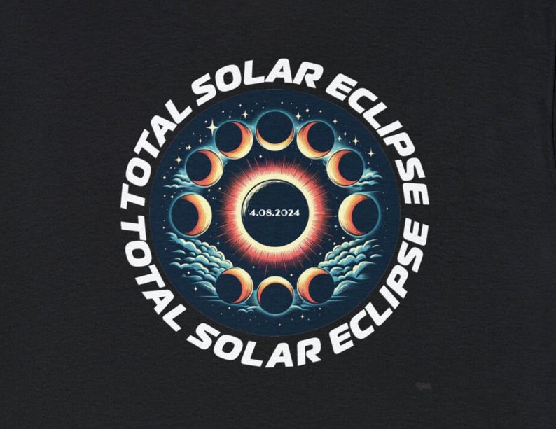 Total Solar Eclipse April 8, 2025, Solar Eclipse 2025 Tshirt, Spring