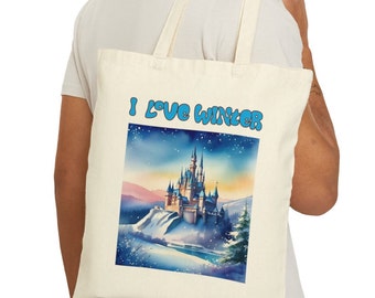 Autumn Canvas Tote Bag, Fall Bag Winter, Cute autumn bag, Fall Tote Bag, Tote Bag Fall and Winter, Tote Bag Halloween, Gift Bag for Girls