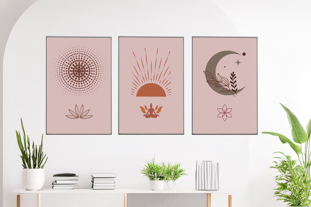 Abstract Print Modern Abstract Art Prints, Set of 3, Neutral Wall Art