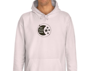 The Moon Moth Hoodie, Luna Moth Hoodie, Dark Academia Goth Sweater, Christmas Gift Cottagecore, Magic Moon Hoodie, Cosmic Hoodie