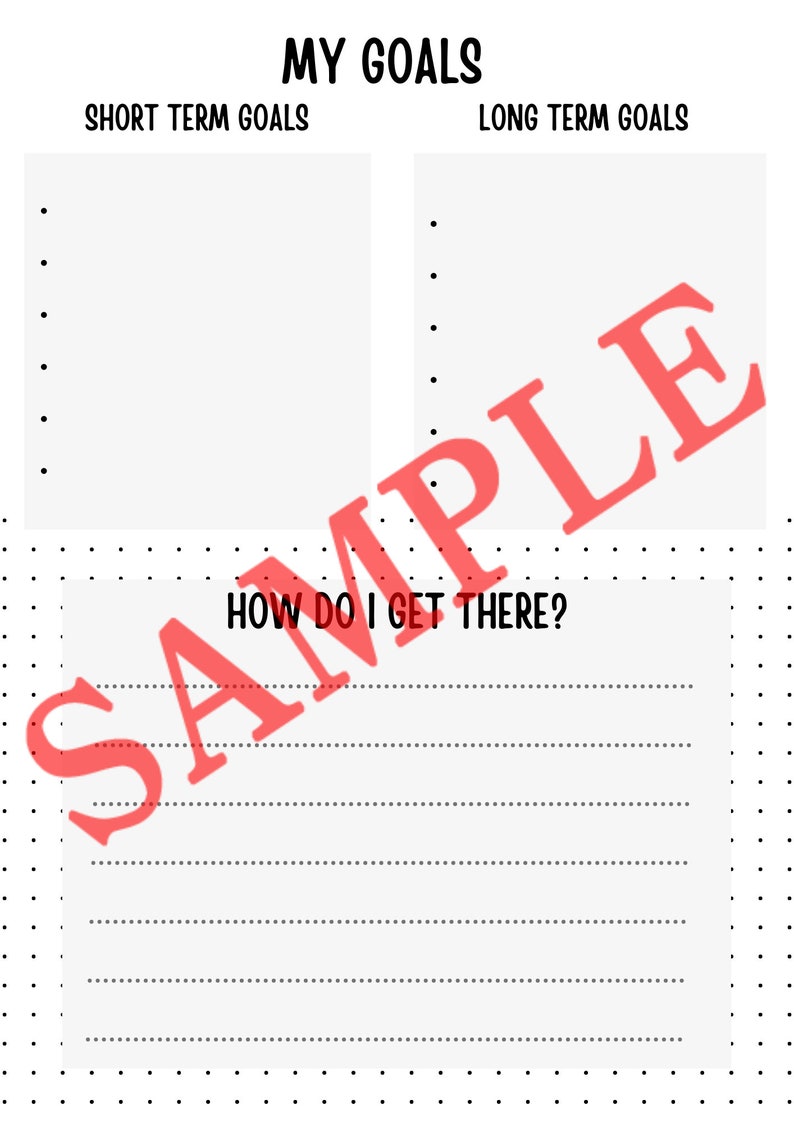 High School Mental Health Worksheets - Etsy