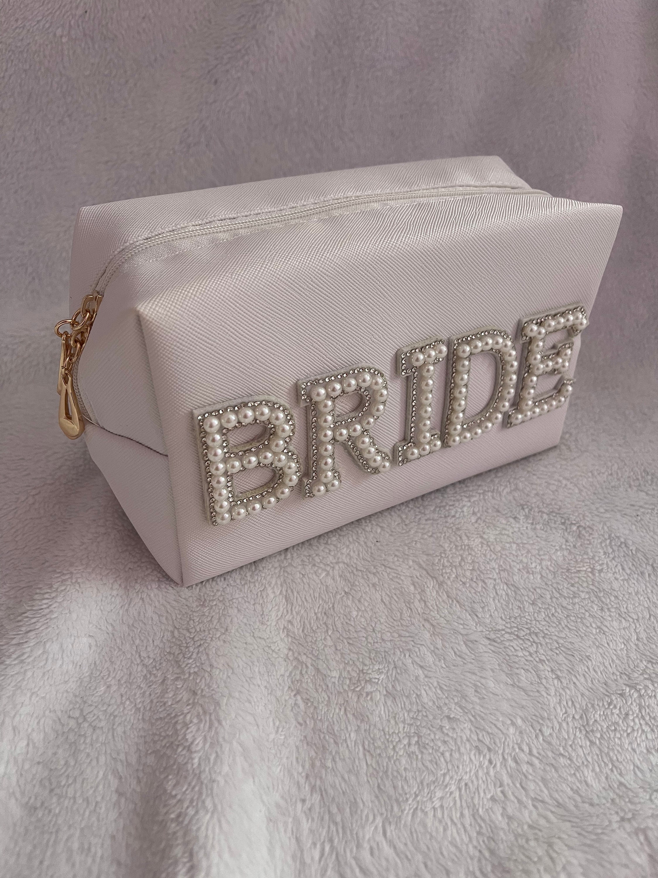 Pearl Bride Makeup Bag | Wedding Bag | Bride Gift | Makeup 