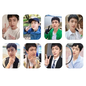 Jin Selfies Fanmade Photocards | Kim Seokjin Bias Gift for ARMY, Jin Photocard Set, BTS Jin PCs, Seokjin bts Selca Jin 2024 Selfie