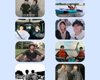 Jimin Jungkook Travel Show Are You Sure?! Fanmade Photocards | Jeon Jungkook Bias, Park Jimin Bias Gift for ARMY, Jikook Photocard Set 이게 맞아