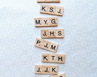 BTS Names Fanchant Initials Scrabble Magnets (Set of 8) | BTS Magnets, Gift for Army