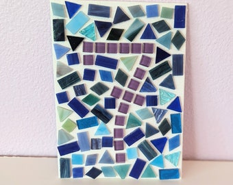 Seven BTS Mosaic Canvas Art | Gift for ARMY, BTS Art, Mosaic Art, Canvas Panel Rainbow Mosaic Tiles Mixed Media Art OT7