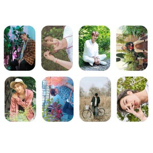 Namjoon in Nature Fanmade Photocards | Kim Namjoon Bias Gift for ARMY, RM Photocard Set, Plant Daddy Namjoon, Namjooning