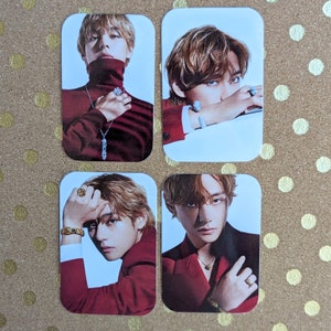 Taehyung Cartier Set of 4 Fanmade Photocards | Kim Taehyung Bias Gift for ARMY, V Photocard Set, Cartier Photoshoot
