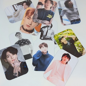 Set of 10 Jungkook Oopsies Photocards | BTS Fanmade Photocards with Imperfections, Random Lot of Ten Photocards, Mystery Mess Up Misprint
