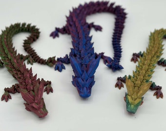 Magic Crystal Dragon, Stress Toy, Articulating, Great Gift, Various Colors, Free Shipping