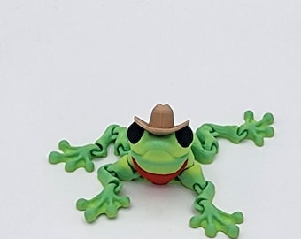 Flexy Cowboy Frog|Articulating|Stress Toy