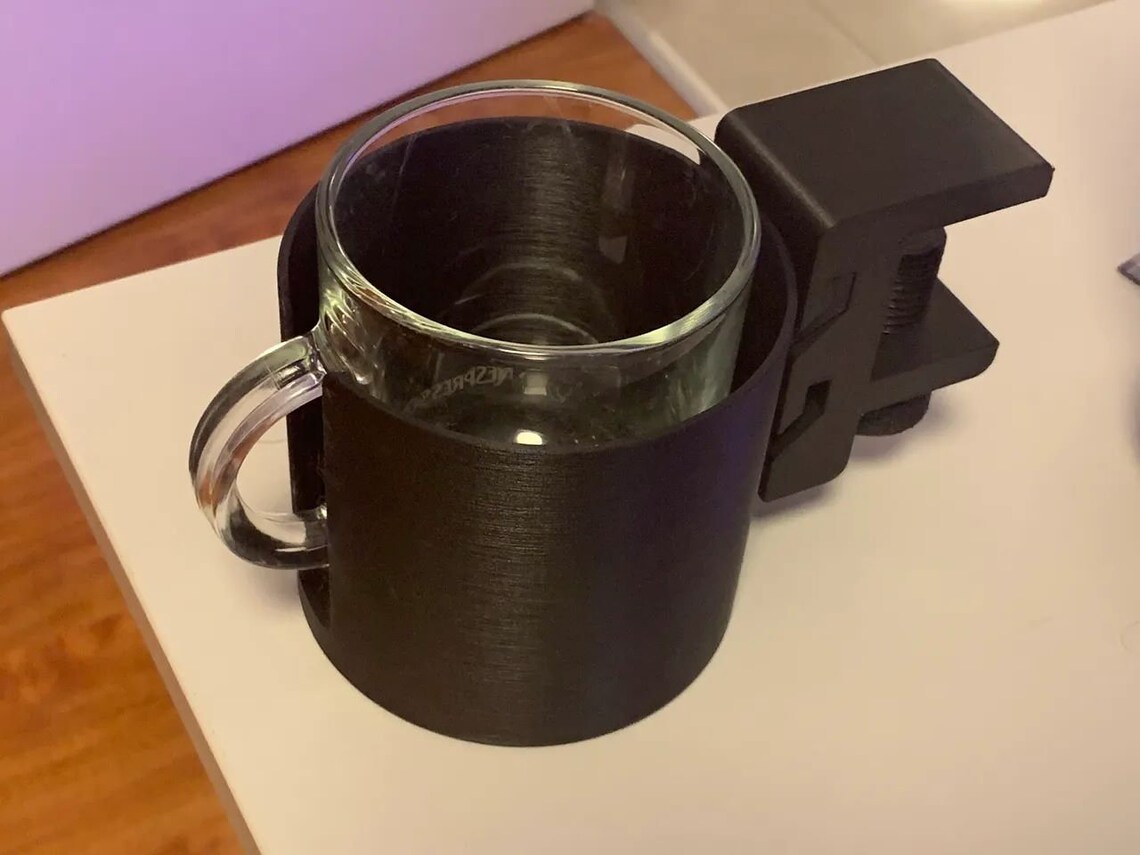 Table Clamp Cup Holder Etsy