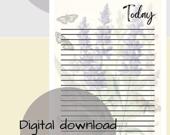Daily Planner, Organize Every Day, Printable, Canva template, homeschool organization