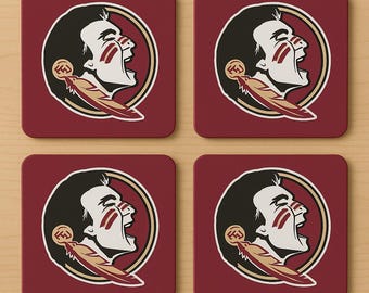 Florida State Seminoles-  set of 4 drink coasters
