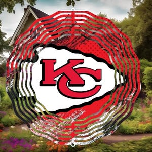 Kansas City Chiefs 8 inch wind spinner