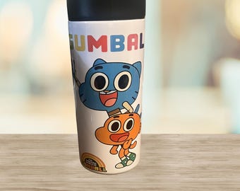 Amazing World of Gumball Tumbler, 16 oz Sports Bottle