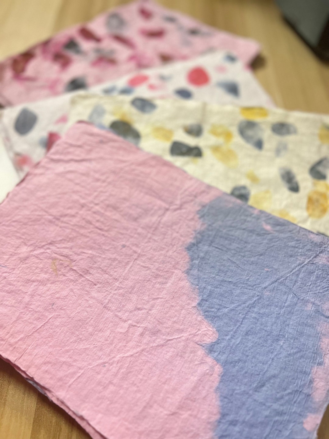 35 Sheets Handmade Paper A4 Deckle Edge Gift Wrapping Custom Etsy