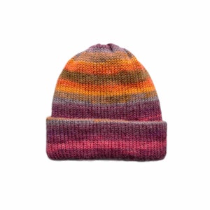 Bonnets multicolores Rose/Orange