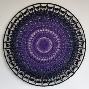 Crochet pattern Mandala Purple Sweety