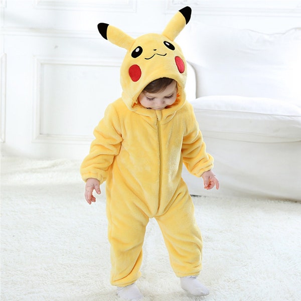 Baby Costume Romper Animal Pokemon Costume One Piece Pyjamas For Babies and Kids Halloween Winter Baby Costume Animal Suit