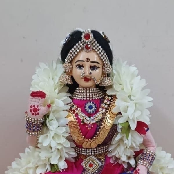 Goddess Meenakshi Dolls Idol Pooja Festivals Wedding | Medium Size idol | Classical Dance Jewelry