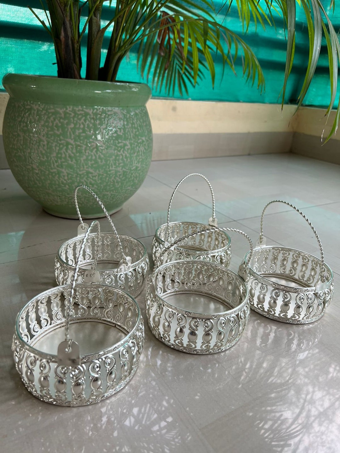 Pair of Small Hamper Baskets for Wedding Party and House Etsy