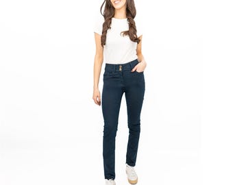 Womens Jeans Phase Eight Skinny Leg Jeans Navy Aida Trousers