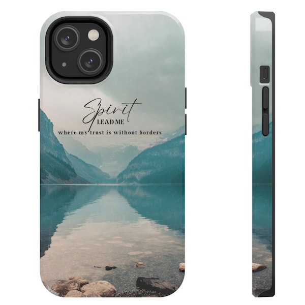 Spirit Lead Me Phone Case, Religious Phone Case, Christian Phone Cover, Faith Phone Case, MagSafe, iPhone Pro Max Samsung, Pixel, Tough Case