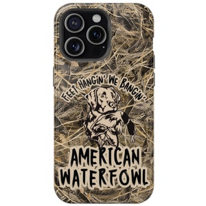 Camo Duck Hunting American Waterfowl Phone Case | Duck Dog | Hunter Phone Cover | Duck Hunting | Camouflage | MagSafe | Tough Case | Samsung