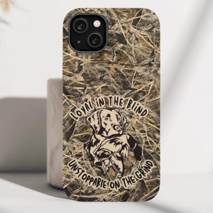 Duck Hunting Phone Case | Bird Dog | Hunter Phone Cover | Duck Hunting | Loyal in the blind Camouflage | MagSafe | Tough Case | Samsung