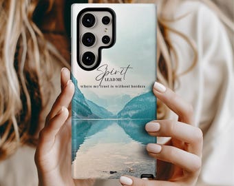 Spirit Lead Me Phone Case, Religious Phone Case, Christian Phone Cover, Faith Phone Case, MagSafe, iPhone Pro Max Samsung, Pixel, Tough Case