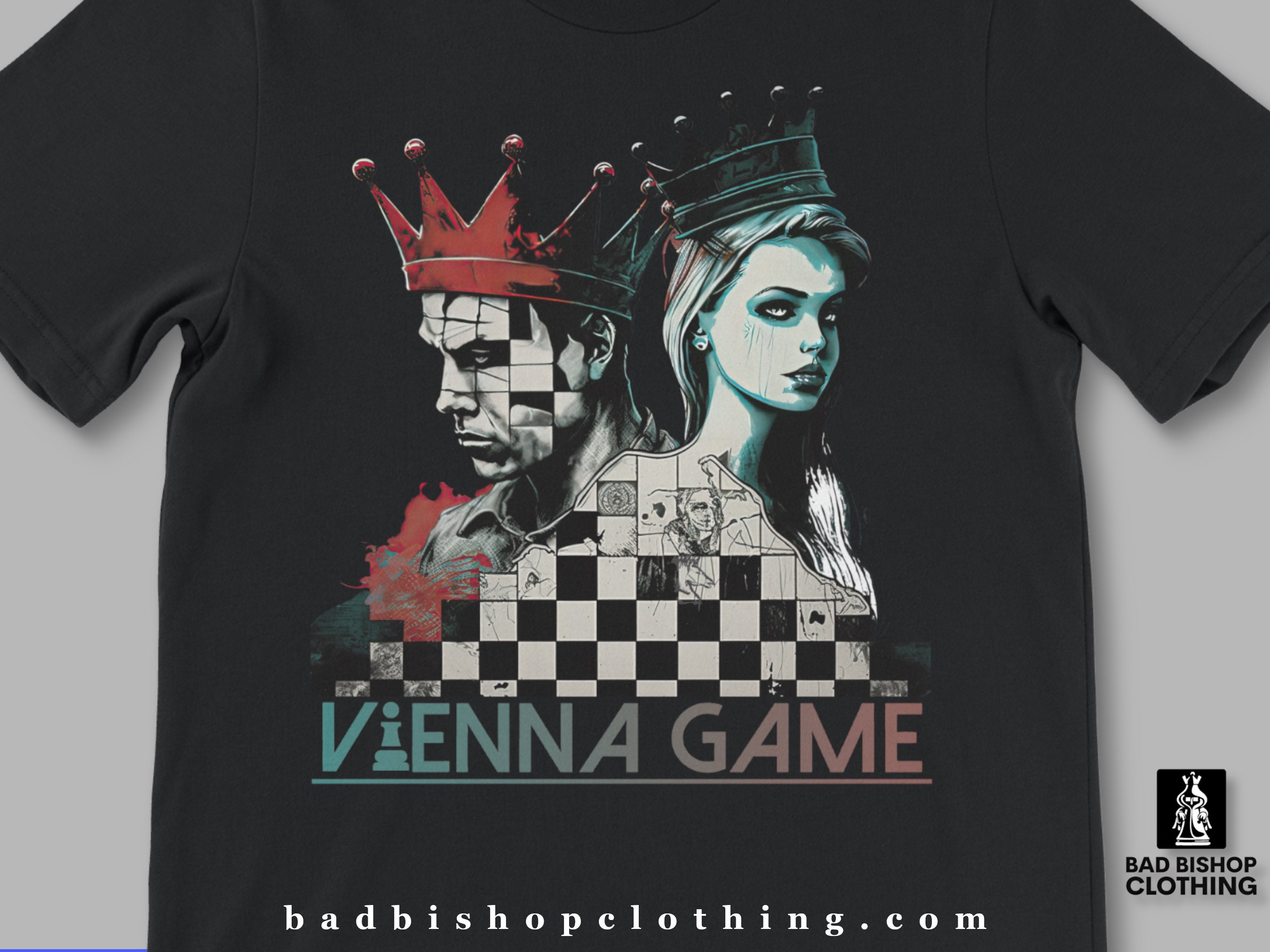 Camiseta Abertura de Xadrez do Jogo Viena Shirt Chess Gift