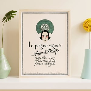 Impresiones descargables / Carteles publicitarios franceses / Impresión de moda de los años 20 / Arte de pared estético / Impresión Art Deco neutral / Arte de pared imprimible