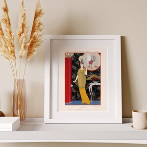 Downloadable Prints | French Art Nouveau Print | Vintage Woman Illustration | Eclectic Wall Art | Printable Wall Art